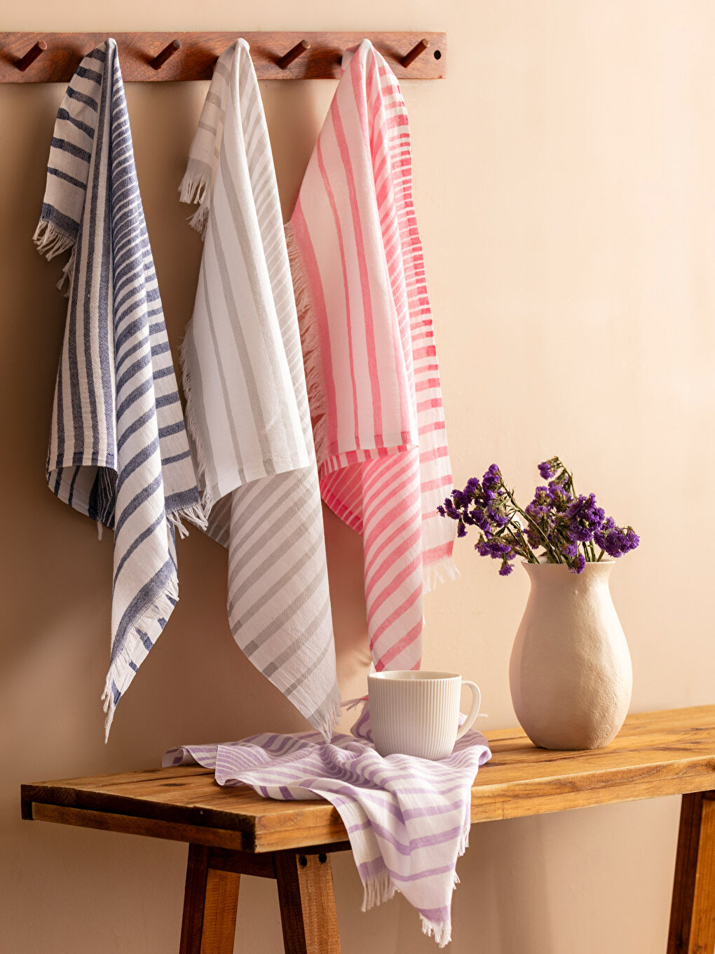 LCW HOME Patterned Tea Towel 4 Pack 40x60 Cm -W3I655Z8-F9C