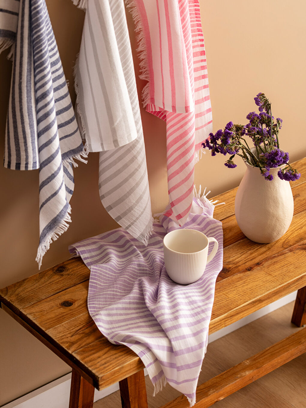 LCW HOME Patterned Tea Towel 4 Pack 40x60 Cm -W3I655Z8-F9C