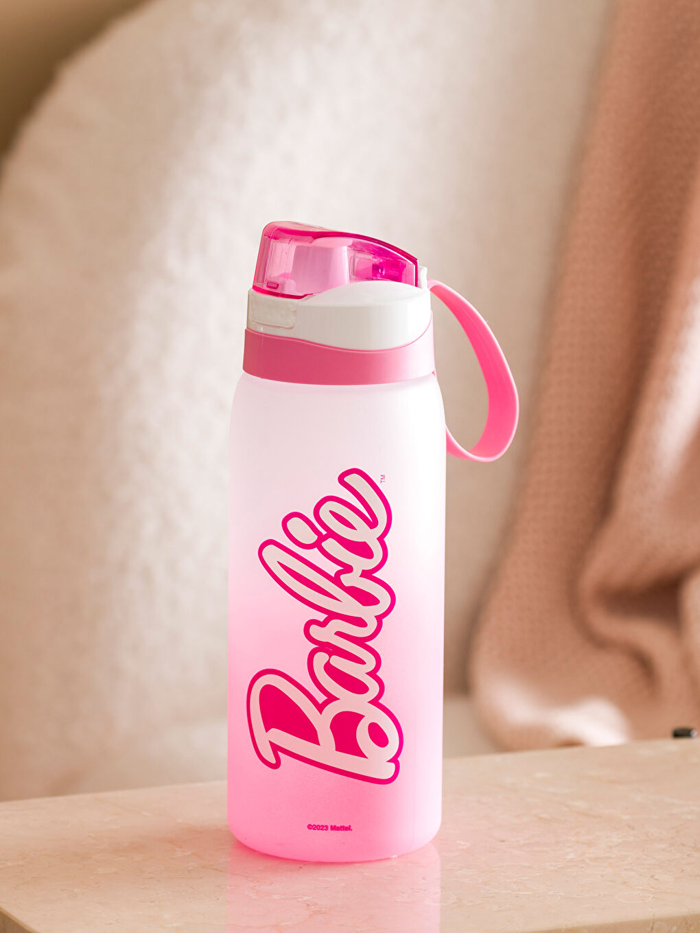Pembe Barbie Baskılı Suluk 1000 ml