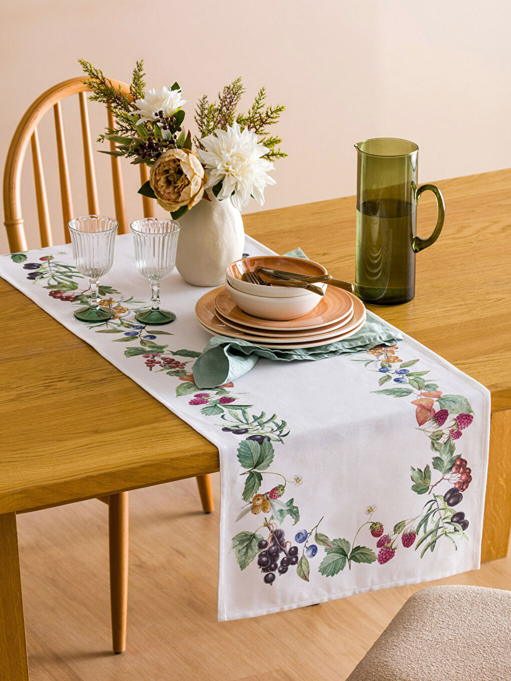 LCW HOME Floral Patterned Runner 45x150 cm -W3ID79Z8-F9C