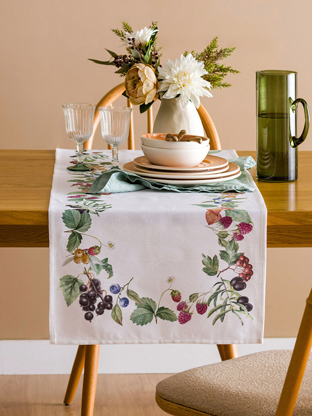 LCW HOME Floral Patterned Runner 45x150 cm -W3ID79Z8-F9C