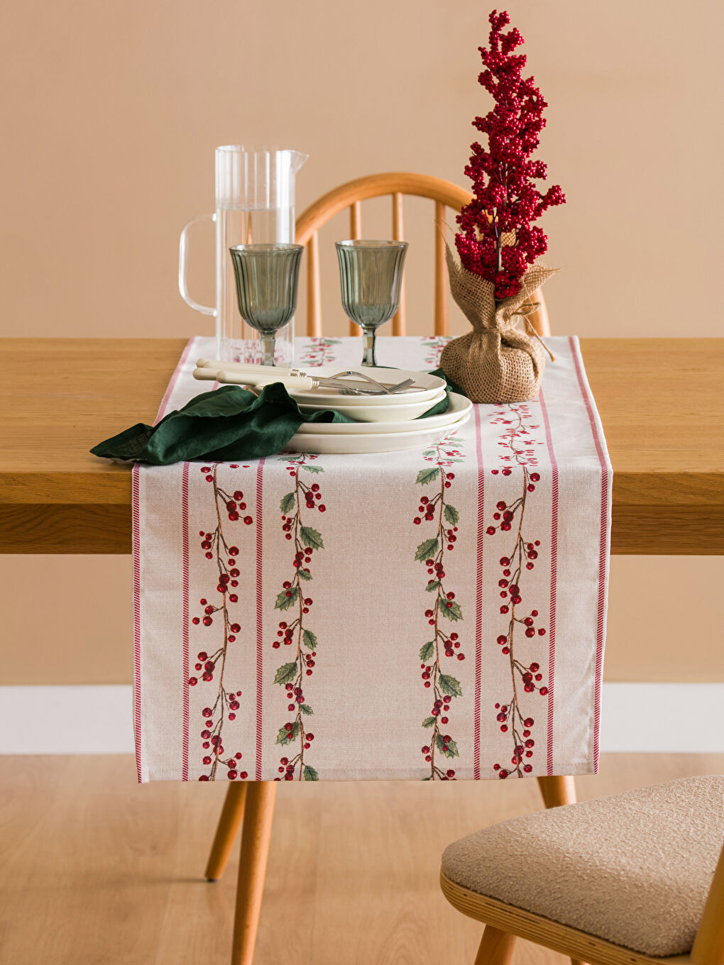 Karışık Baskılı Runner 45x150 cm-1