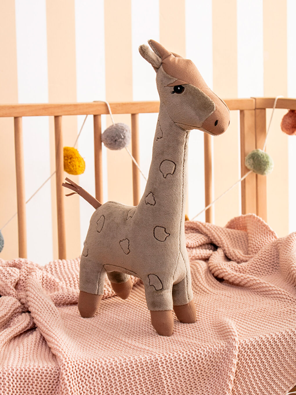 Karışık Dolgulu Zürafa Bebek Kırlent 50 cm-1