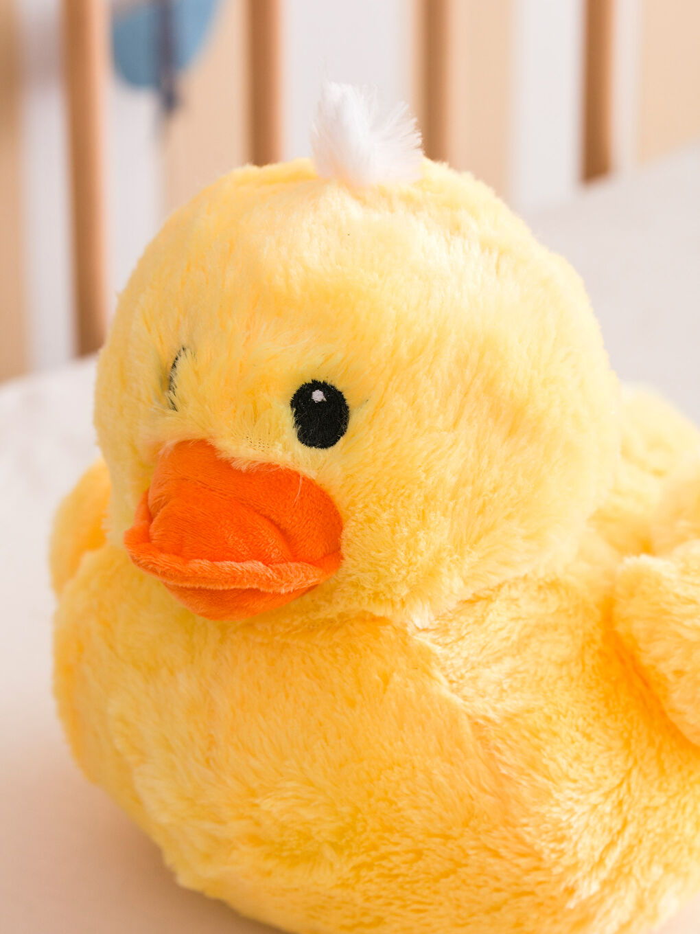 Sarı Civciv Figürlü Dolgulu Bebek Kırlent 30 cm-2