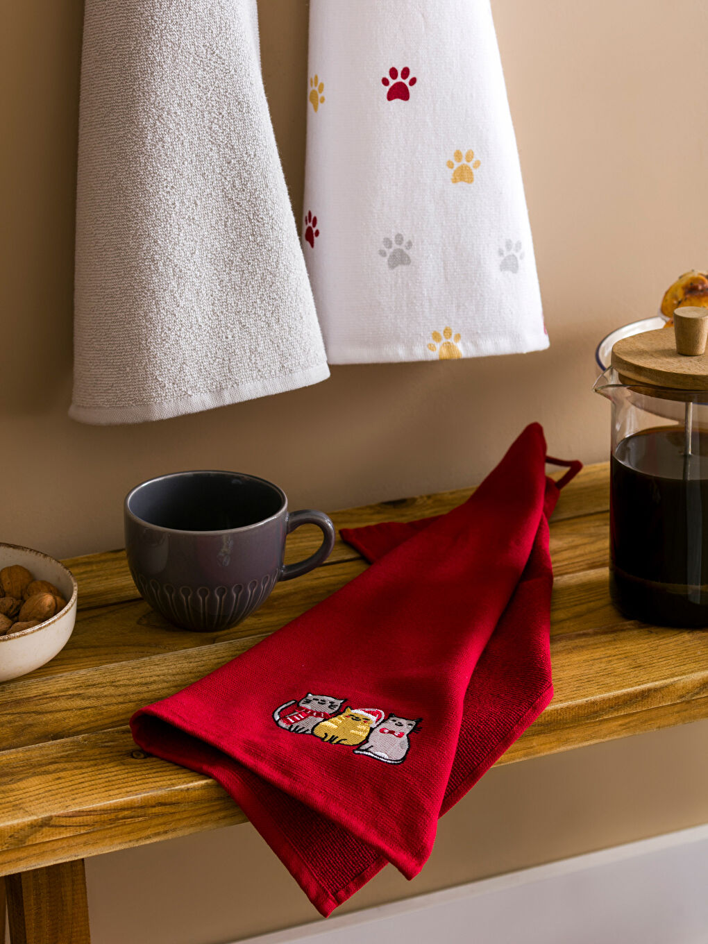 Karışık Baskılı Kurulama Bezi 3'lü 40x50 cm-1