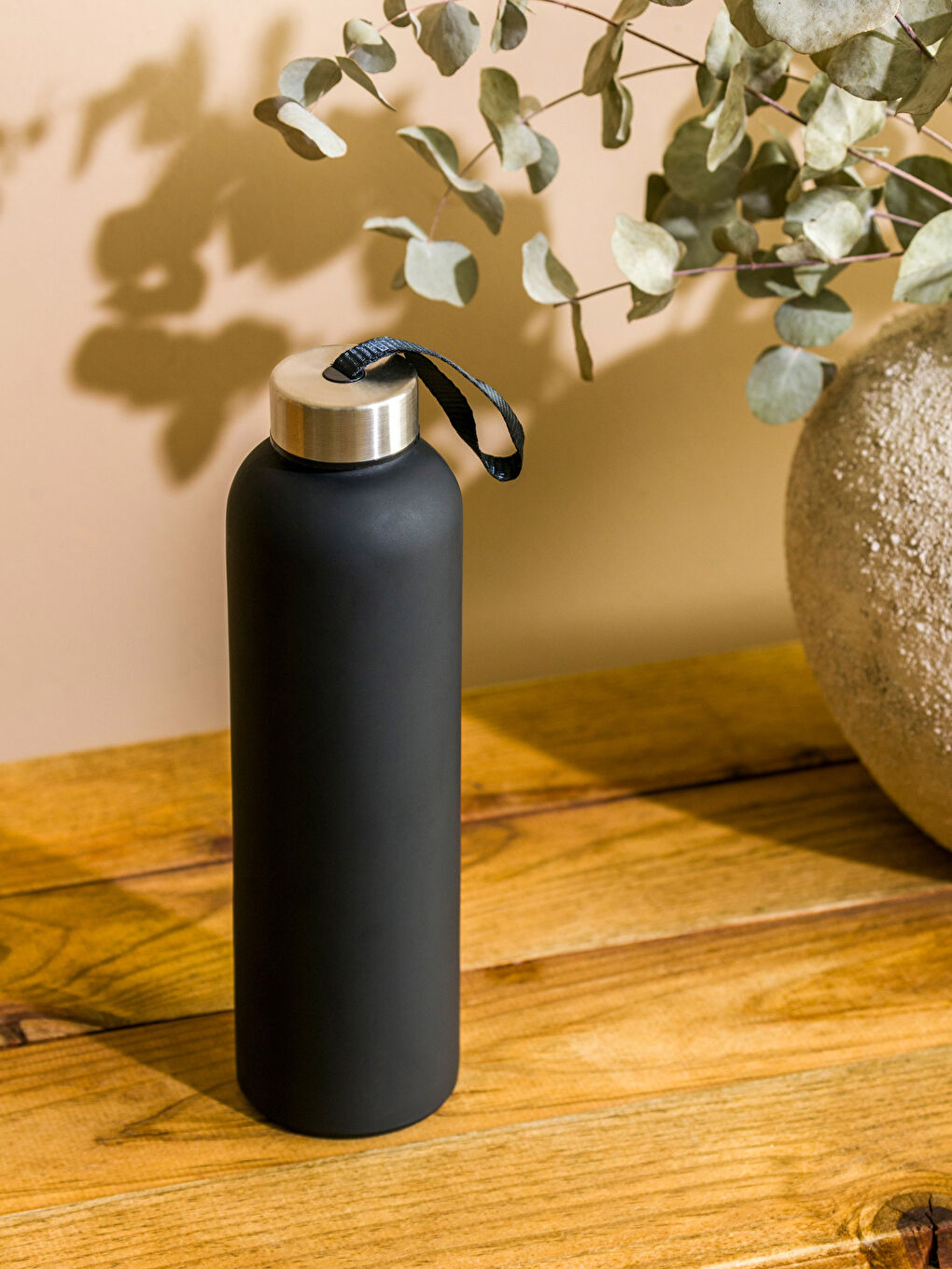 Siyah Cam Matara 600 ml