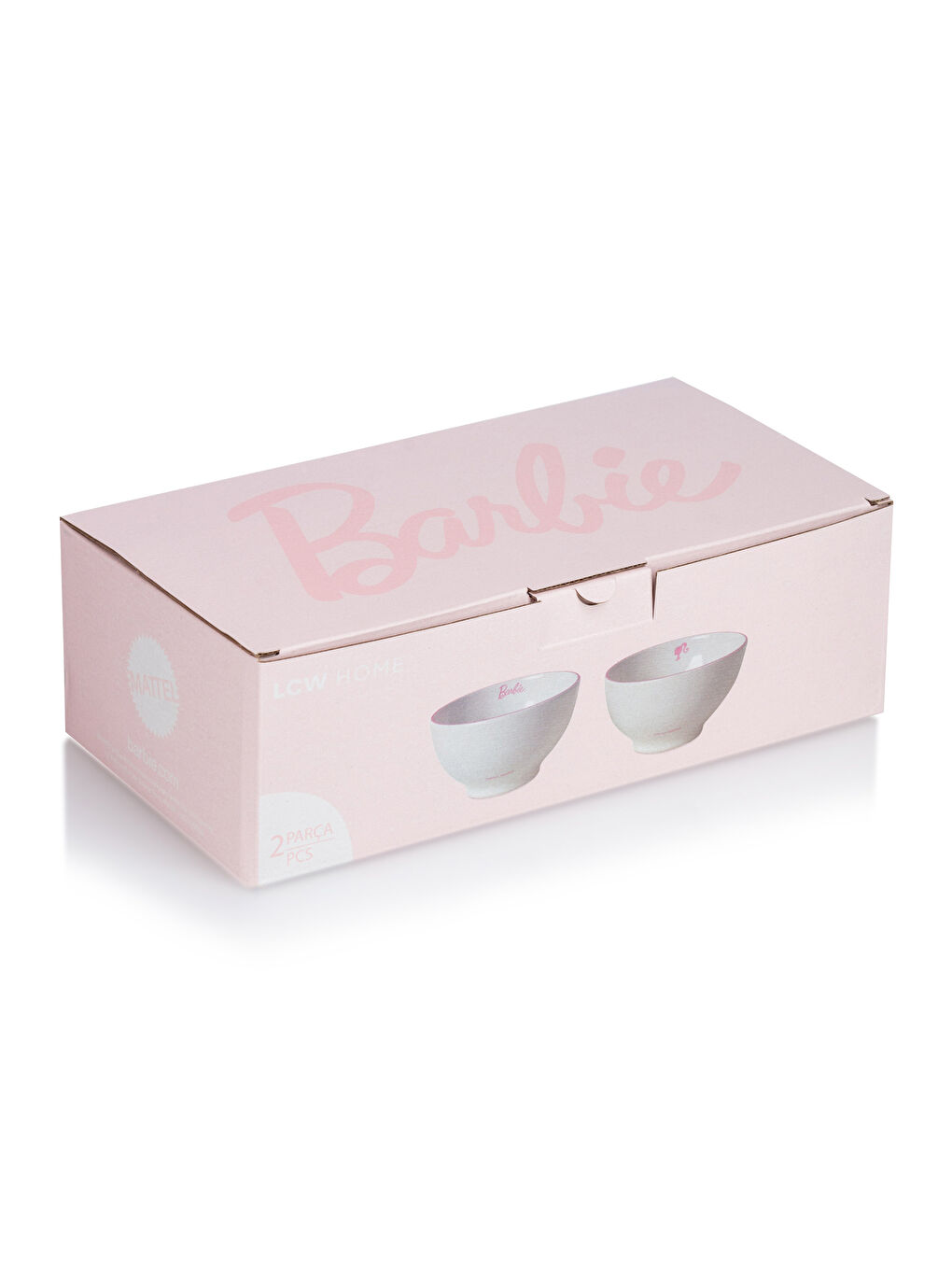 Pembe Barbie Baskılı Seramik Kase Seti 15 cm-3