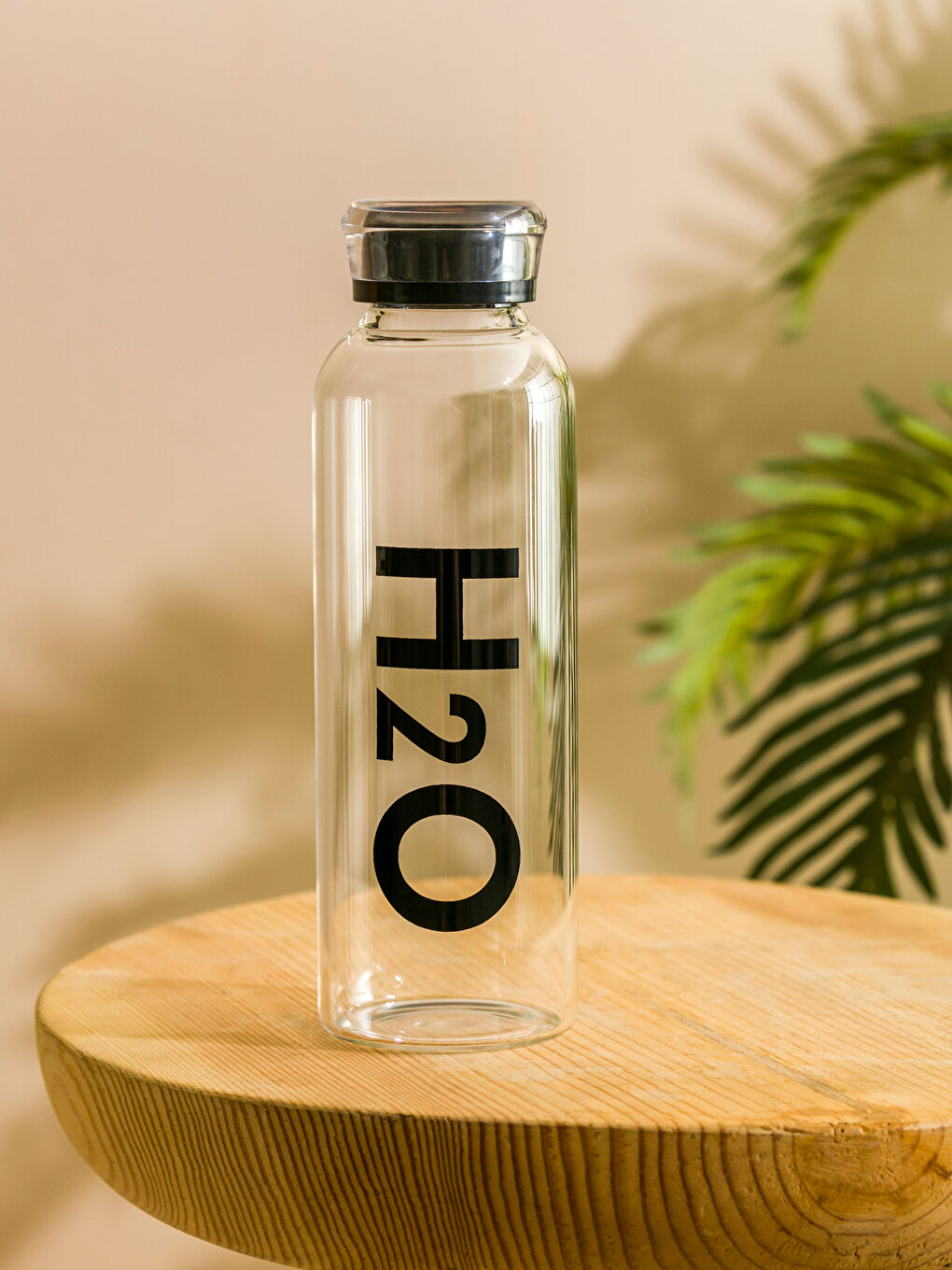 H2O Siyah Baskılı Baskılı Matara 500 Ml