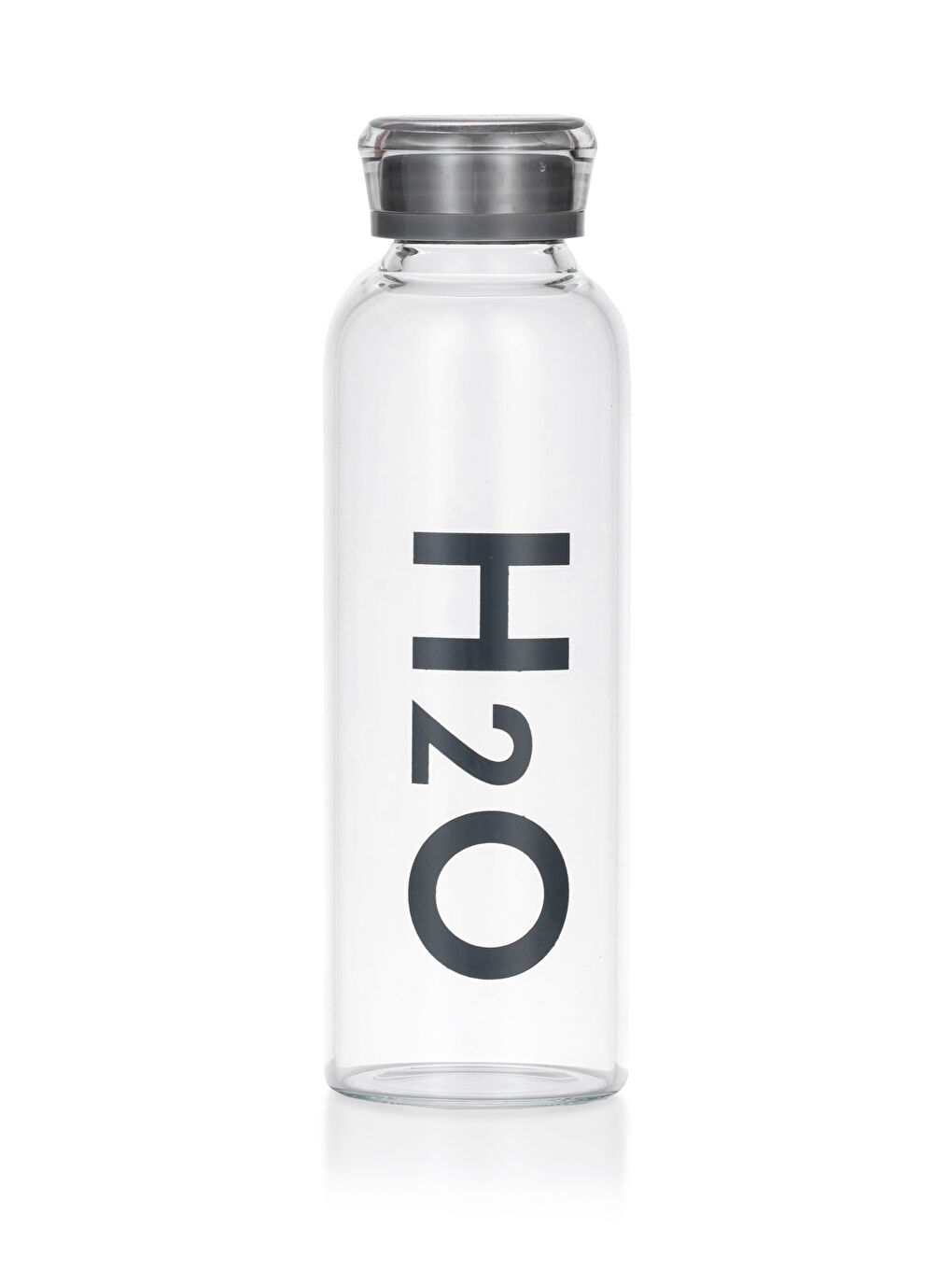 H2O Gri Baskılı Baskılı Matara 500 Ml - 2