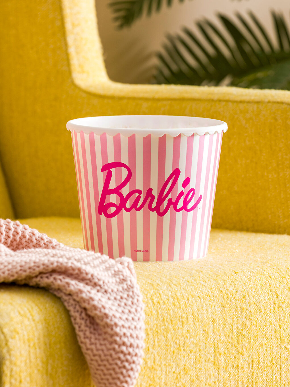 Găleată pentru floricele de porumb imprimată Barbie 17 cm-1