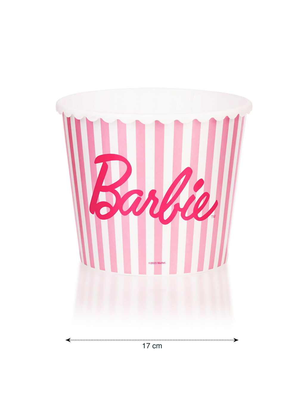 Găleată pentru floricele de porumb imprimată Barbie 17 cm-3