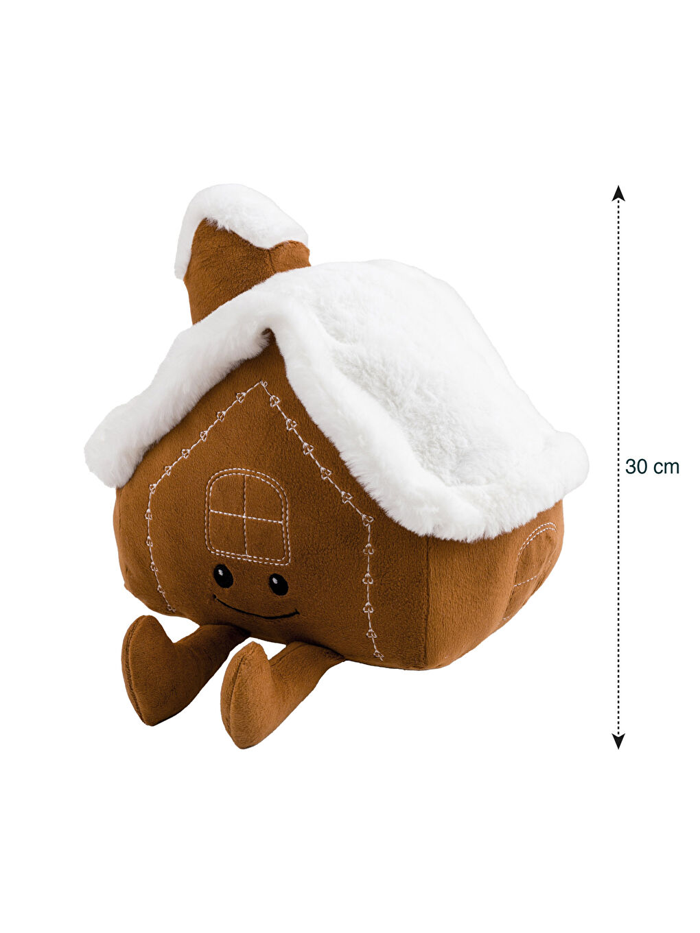 Плюшена детска възглавничка с фигура на къща 30 см-3