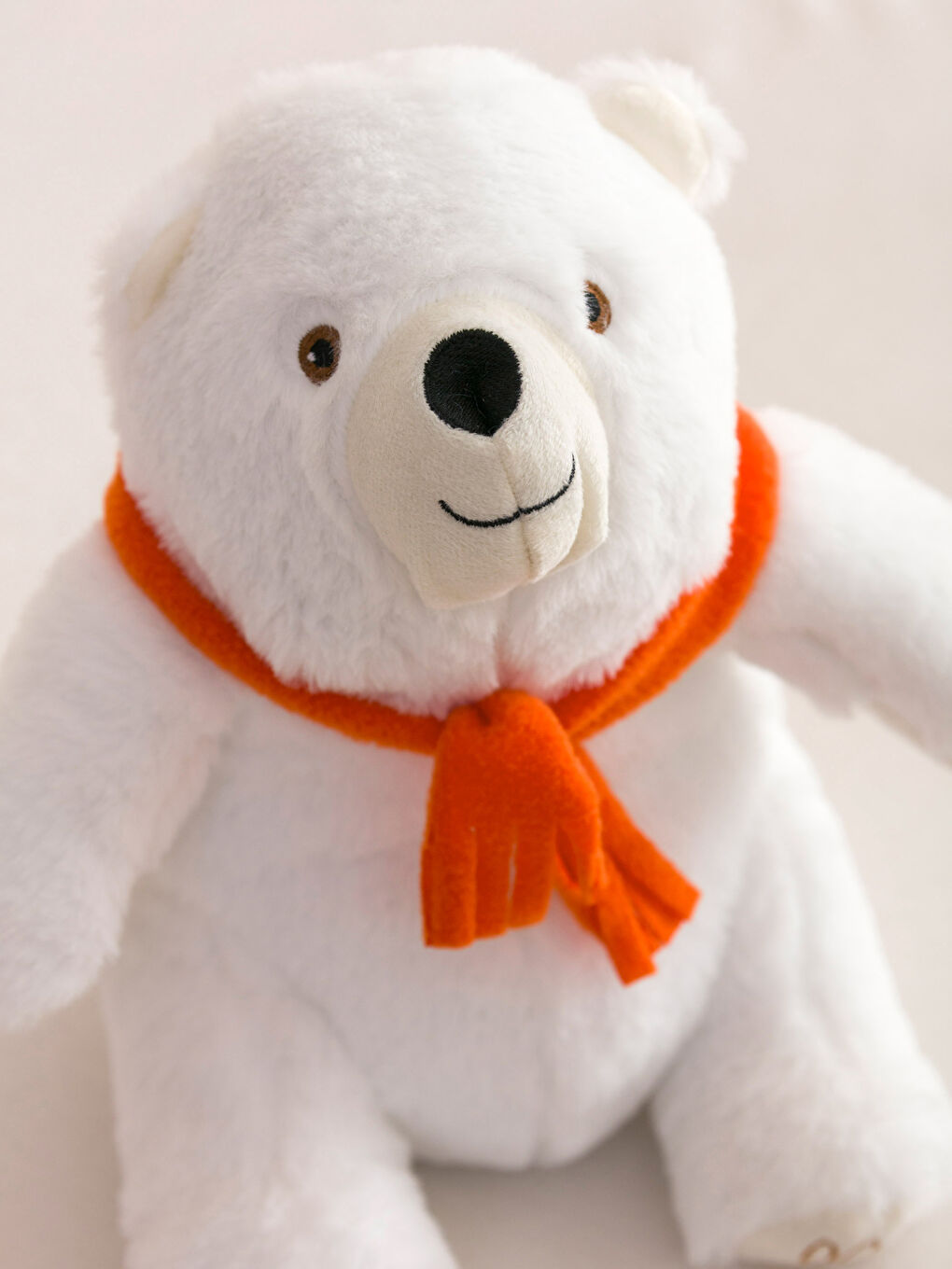 Үлпілдек матадан жасалған сәбиге арналған жастықша аю бейнесімен 24 см-2