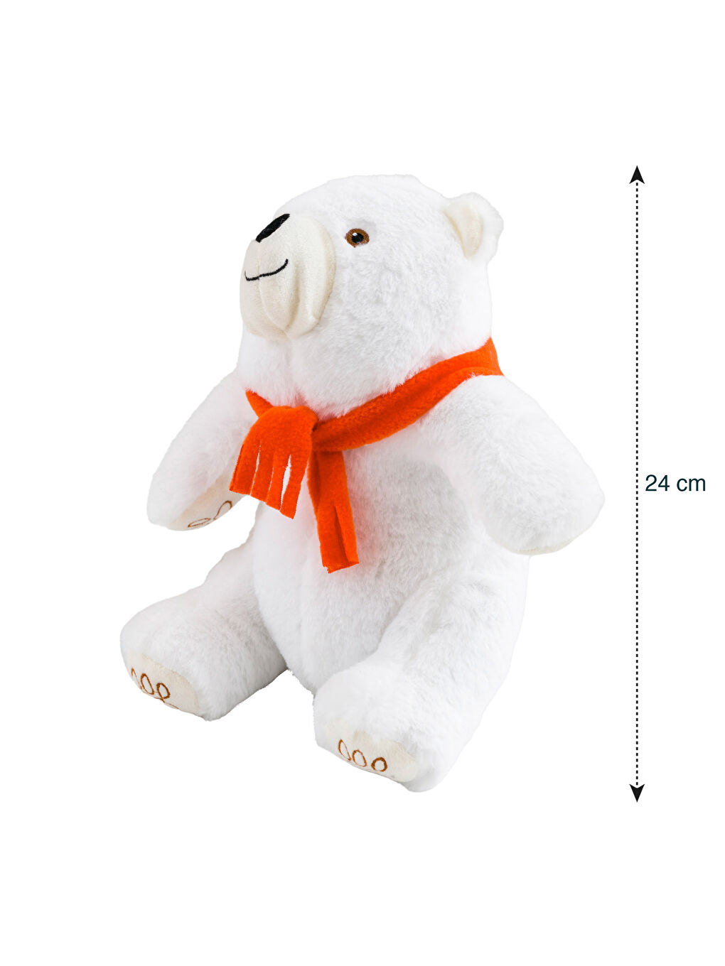 Үлпілдек матадан жасалған сәбиге арналған жастықша аю бейнесімен 24 см-3