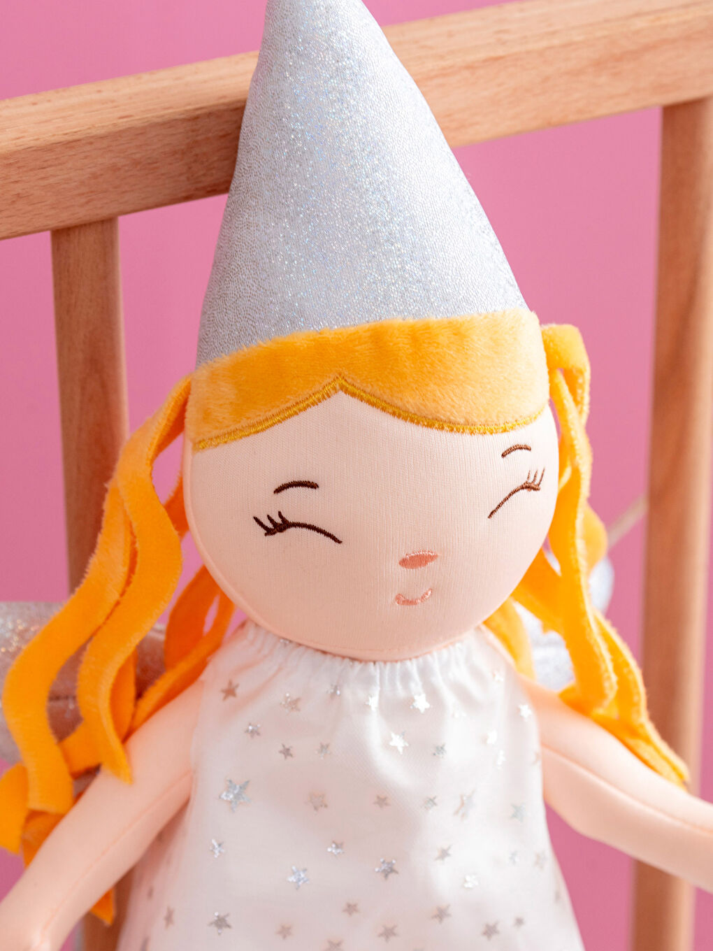 Karışık Pelüş Dolgulu Kız Bebek Kırlent 40 cm-2