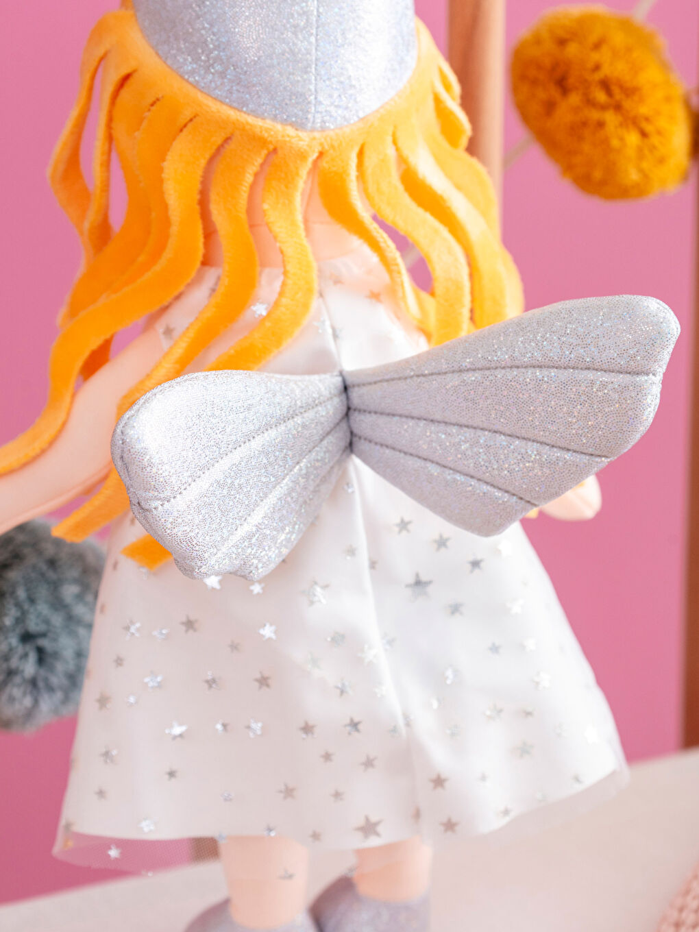 Karışık Pelüş Dolgulu Kız Bebek Kırlent 40 cm-3