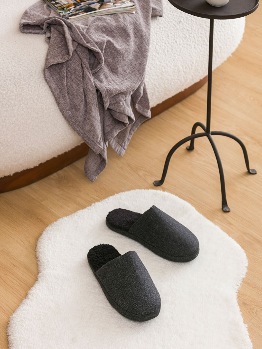 Plain Men's Home Slippers -S4CK72Z8-SQ3