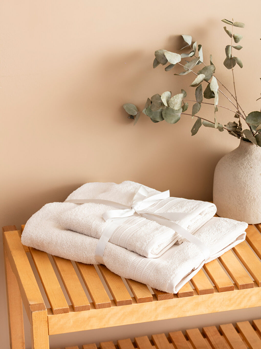 مجموعة فوط حمام سادة - مجموعتين-1