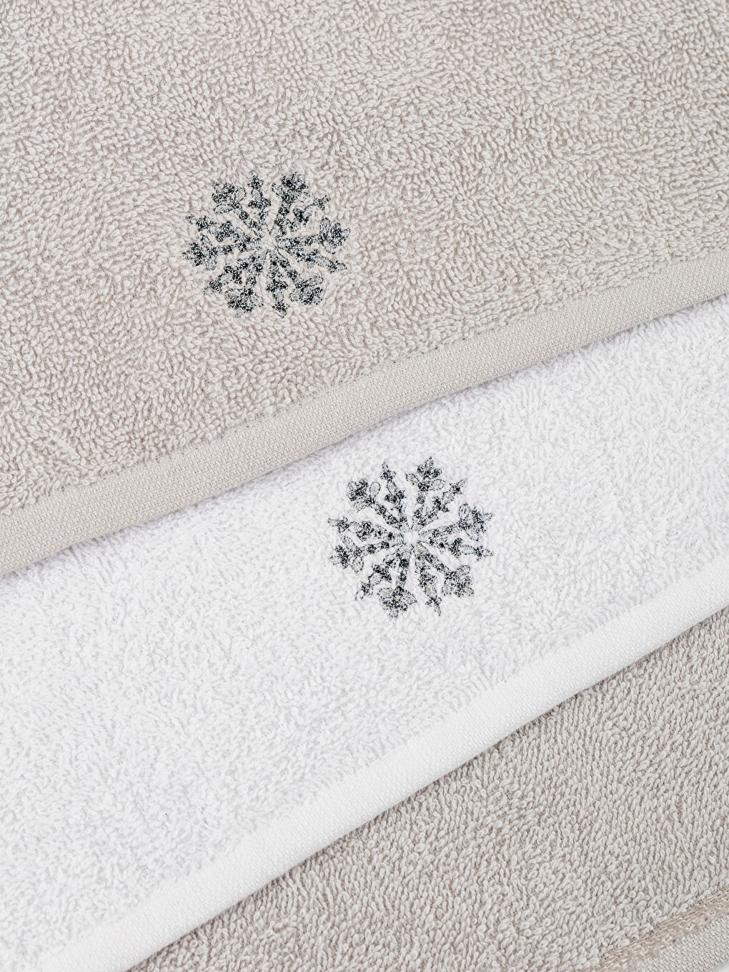 Кестеленген қол орамал 3 бөліктен тұратын 30x50 см-3