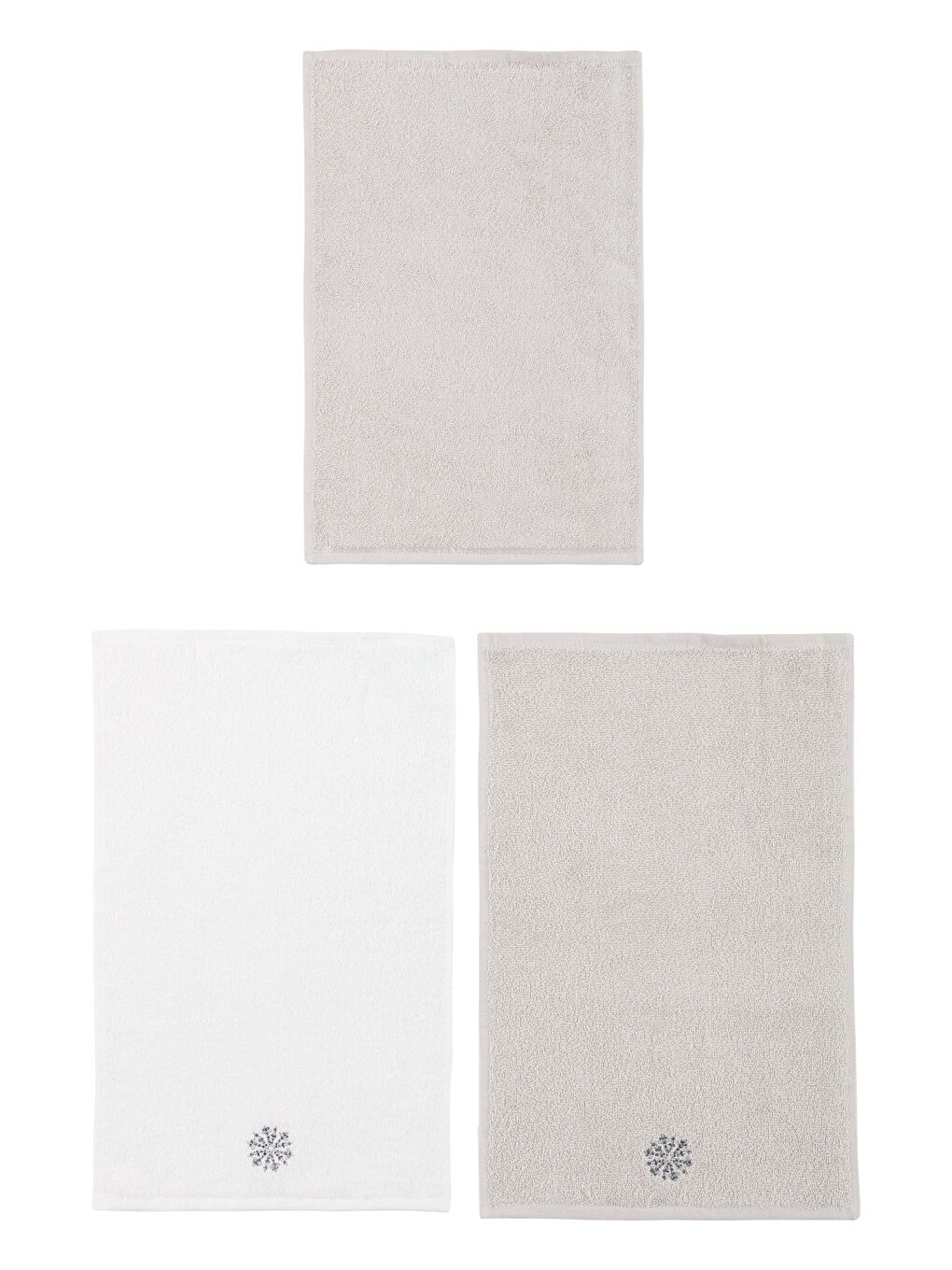 Кестеленген қол орамал 3 бөліктен тұратын 30x50 см-4