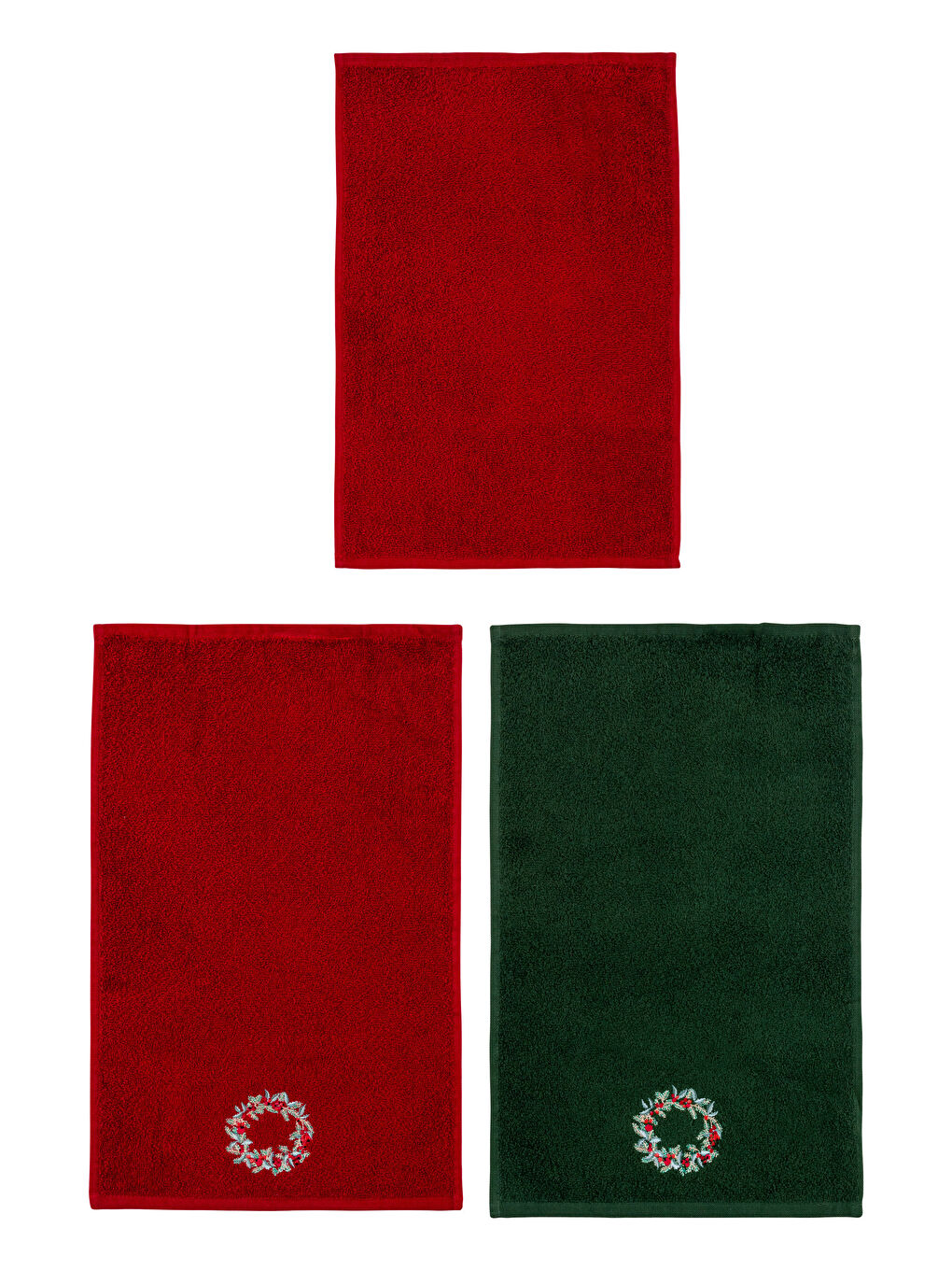 LCW HOME Cotton Floral Embroidered Hand Towel 30x50 Cm -W3IS47Z8-HLG