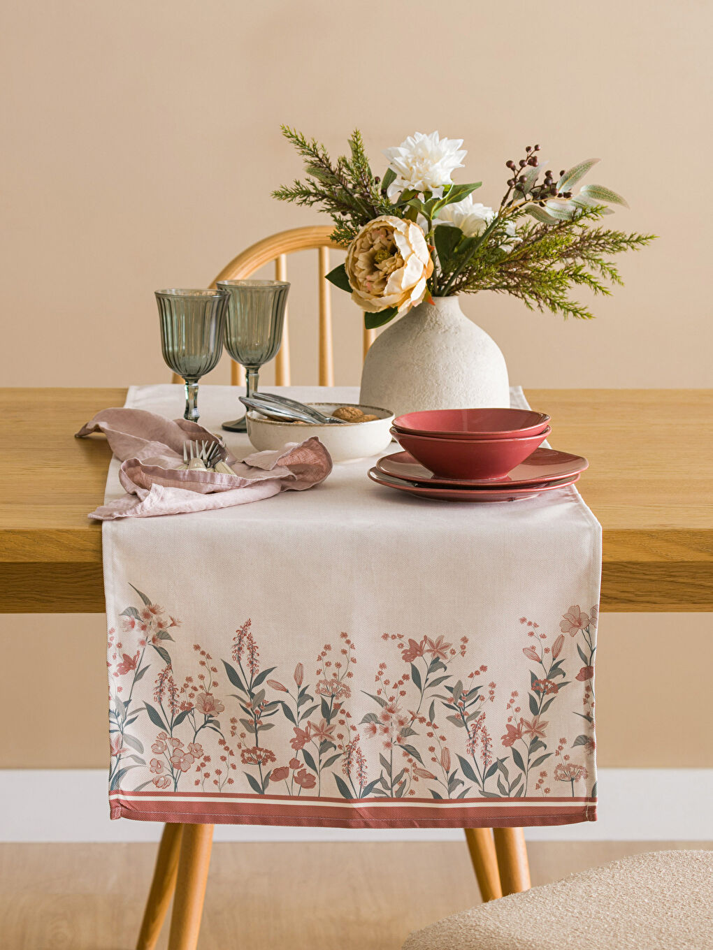 Karışık Baskılı Runner 45x150 cm-1