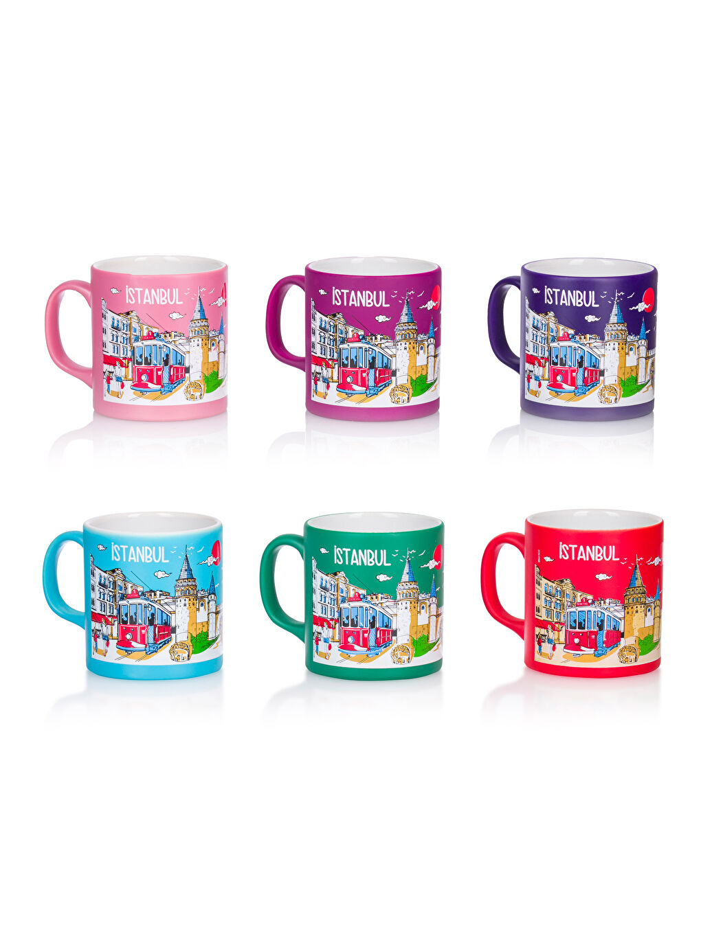 Karışık İstanbul Baskılı Kupa 300 ml