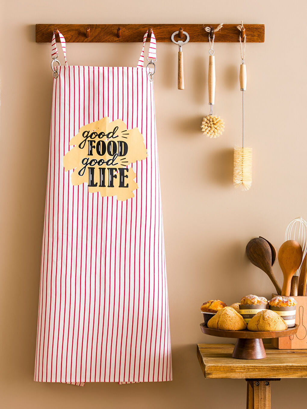 مريلة طبخ مطبعة مخططة