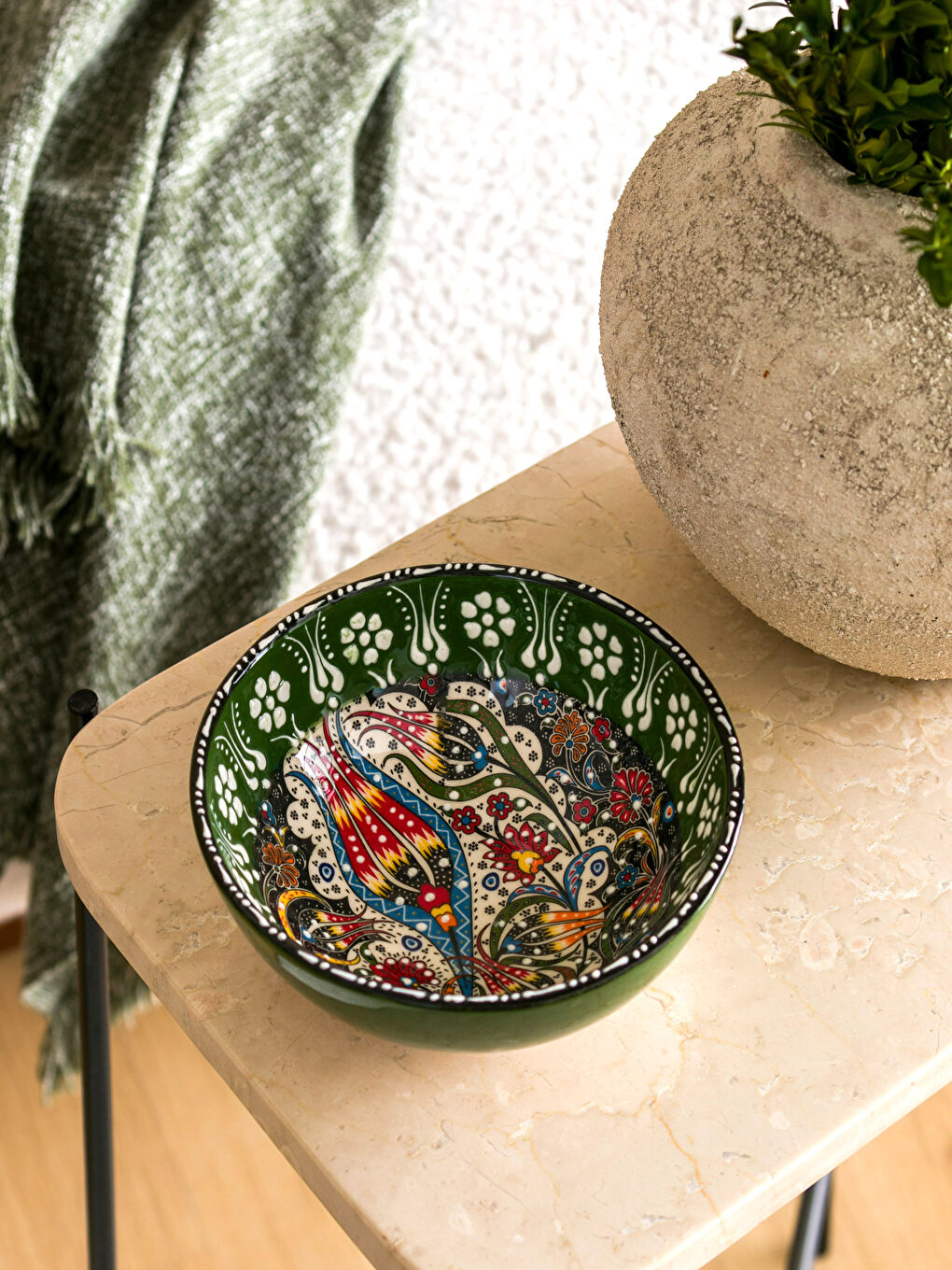 Karışık Desenli Seramik Kase 16 cm