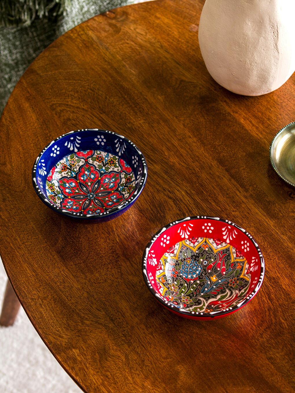 Karışık Desenli Seramik Kase Seti 2'li-1