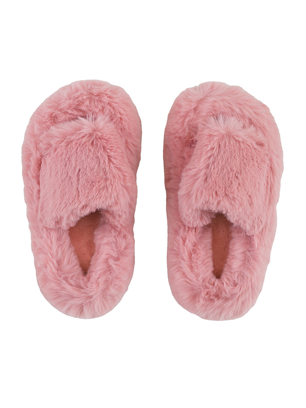 Single Band Plush Women's House Slippers-5