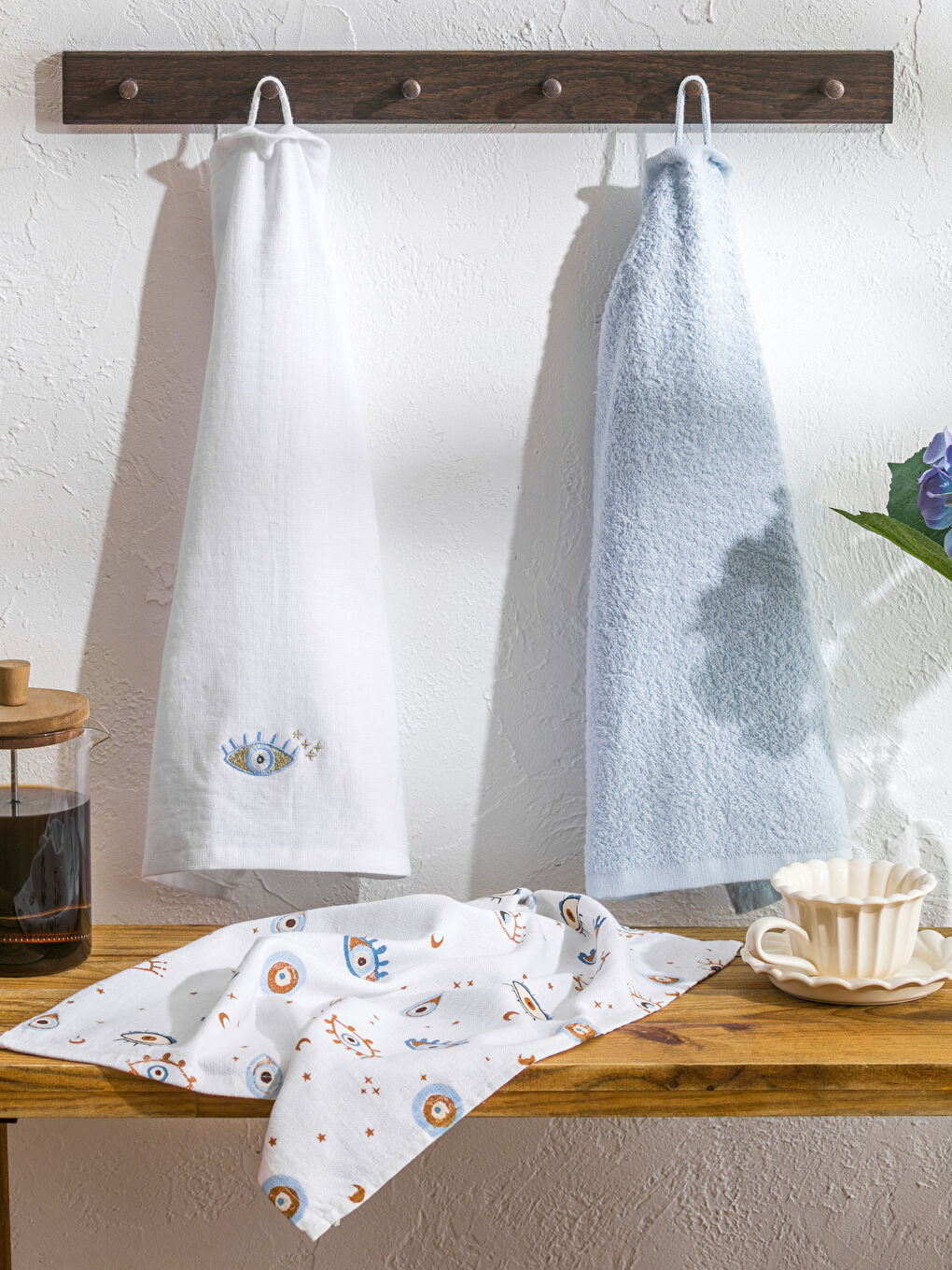 Eye Printed Tea Towel 3-packs 40x50 cm