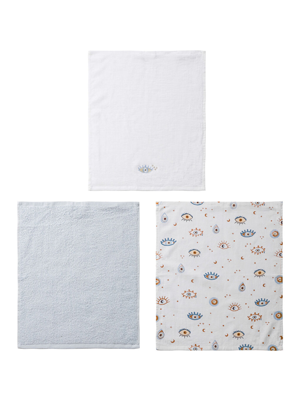Eye Printed Tea Towel 3-packs 40x50 cm-10