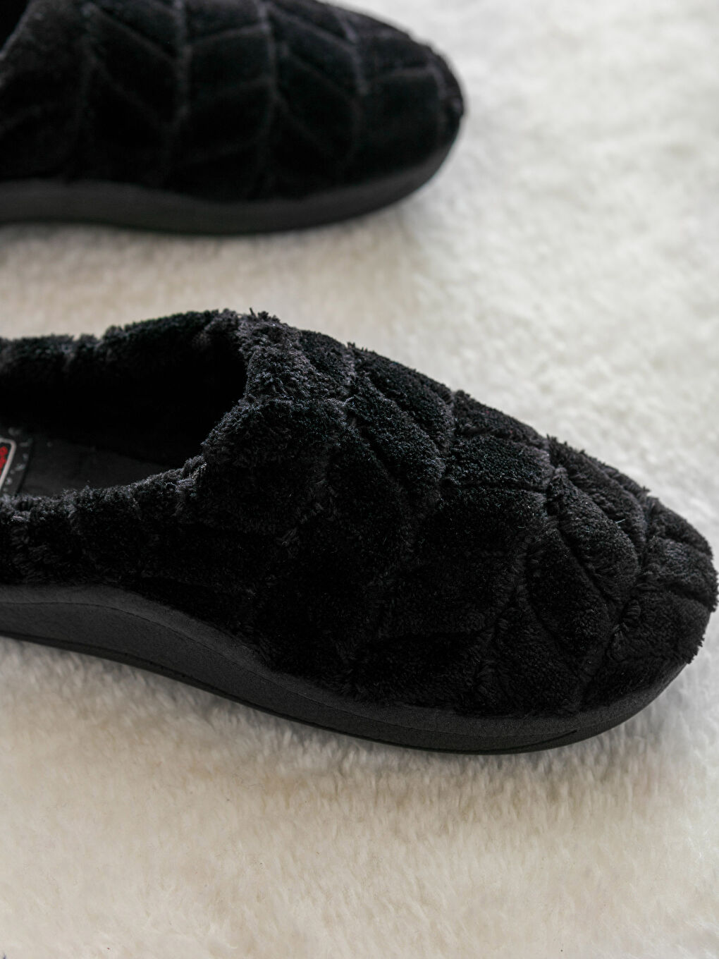 Siyah Desenli Kadın Ev Terliği-2