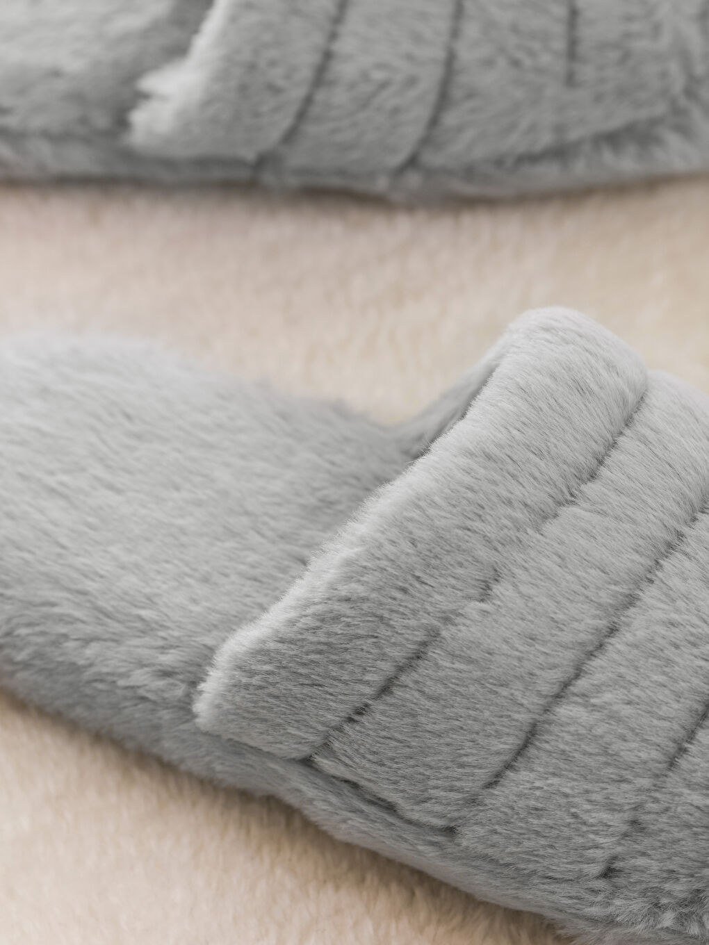 Женские плюшевые тапочки-2