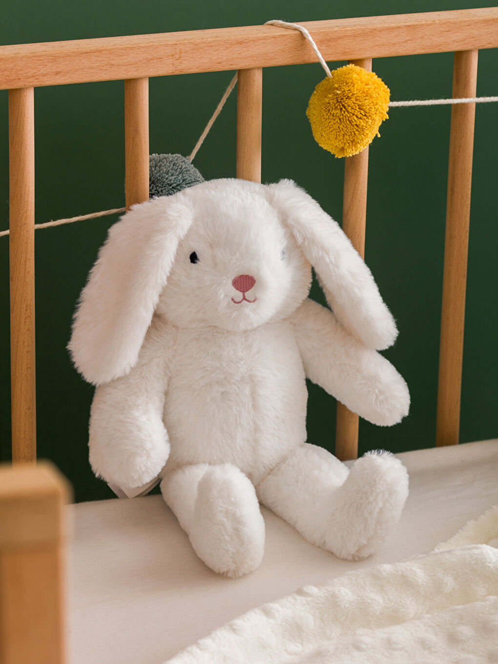 Rabbit Figured Plush Baby Cushion 37 cm -W48754Z1-EEW