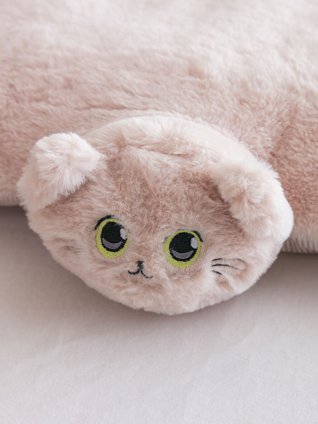 Cat Figured Plush Baby Cushion 28x40 cm -W48766Z1-TAS