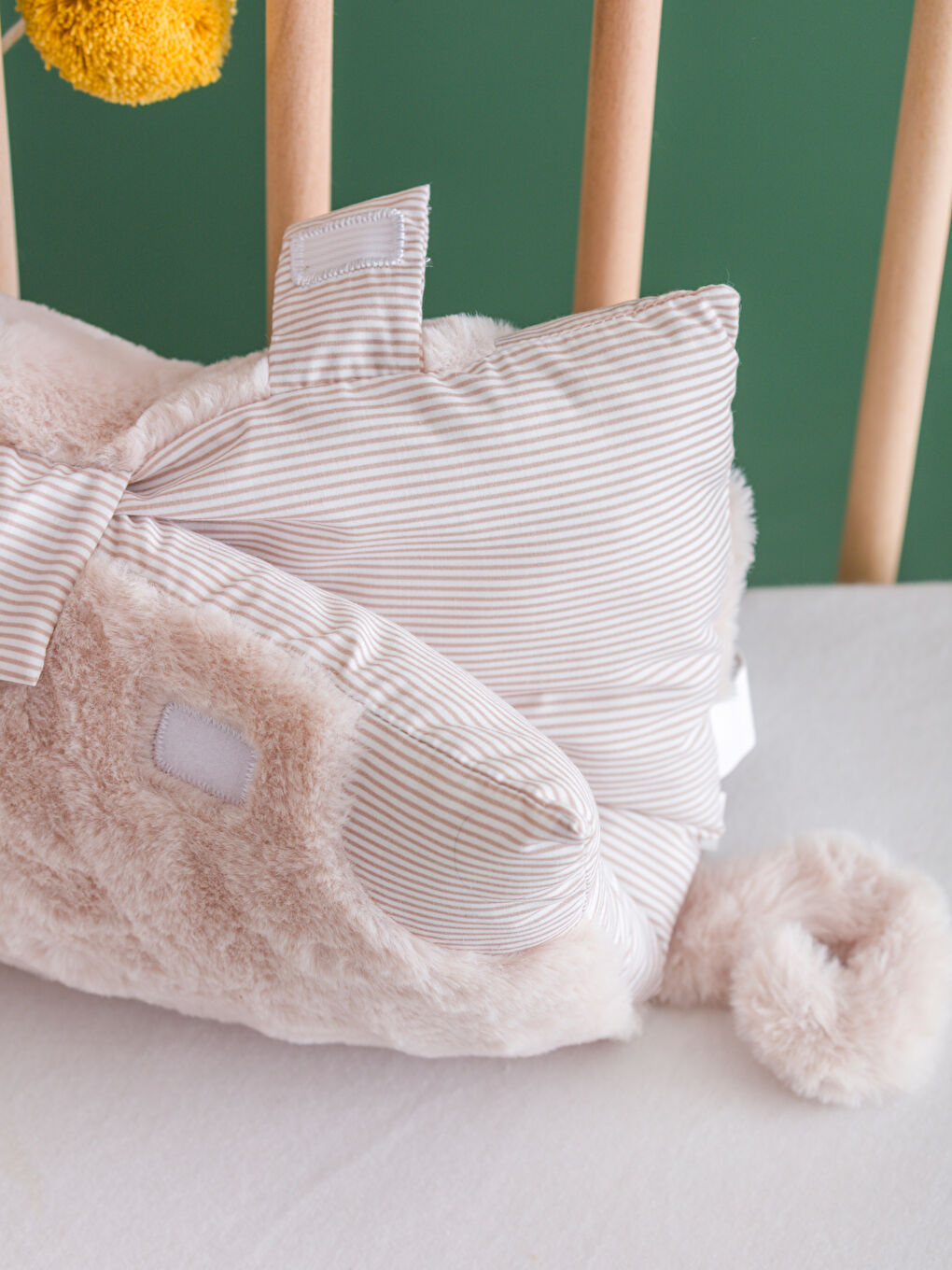 Cat Figured Plush Baby Cushion 28x40 cm -W48766Z1-TAS
