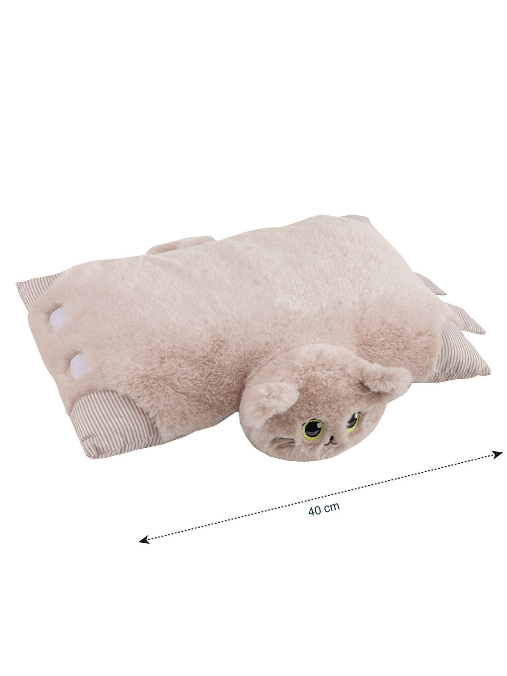 Cat Figured Plush Baby Cushion 28x40 cm -W48766Z1-TAS