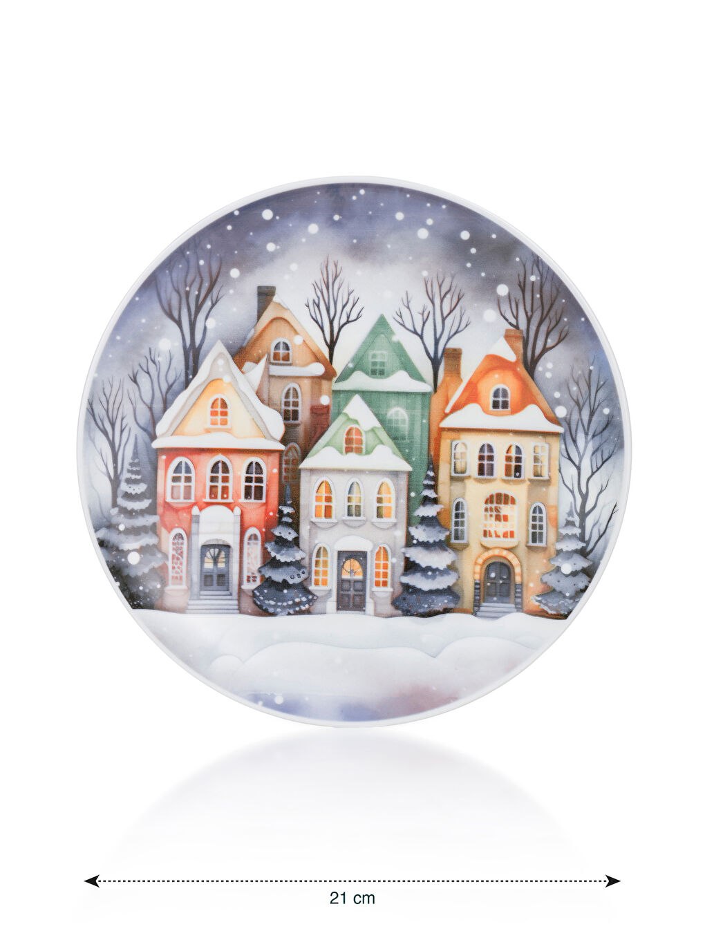 Karışık Baskılı Porselen Tabak 6'lı 21 cm-3