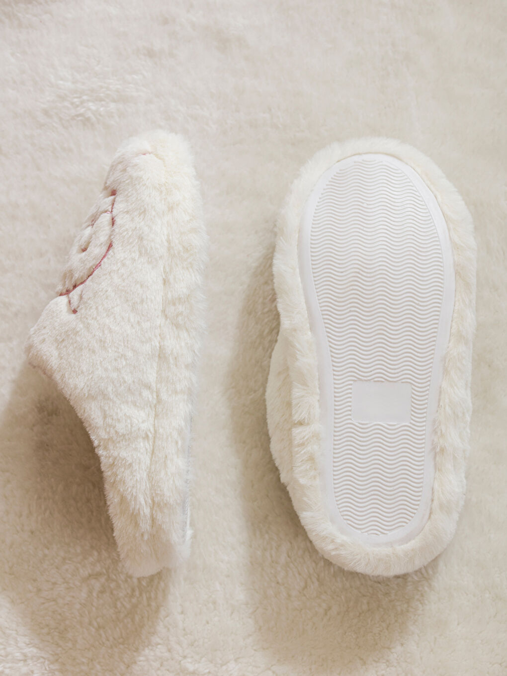 Papuci de casă pentru Femei Brodați cu Pisică-3