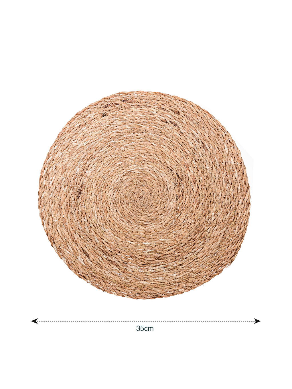 Kahverengi Hasır Amerikan Servis 2'li 35 cm-3