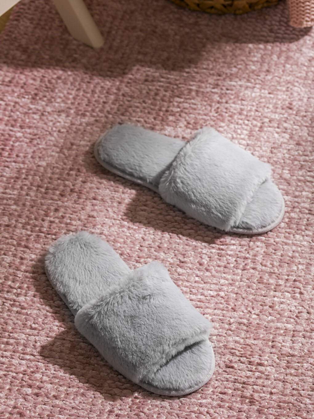Plush Single-Band Women's Home Slippers -W4BU95Z8-DBQ