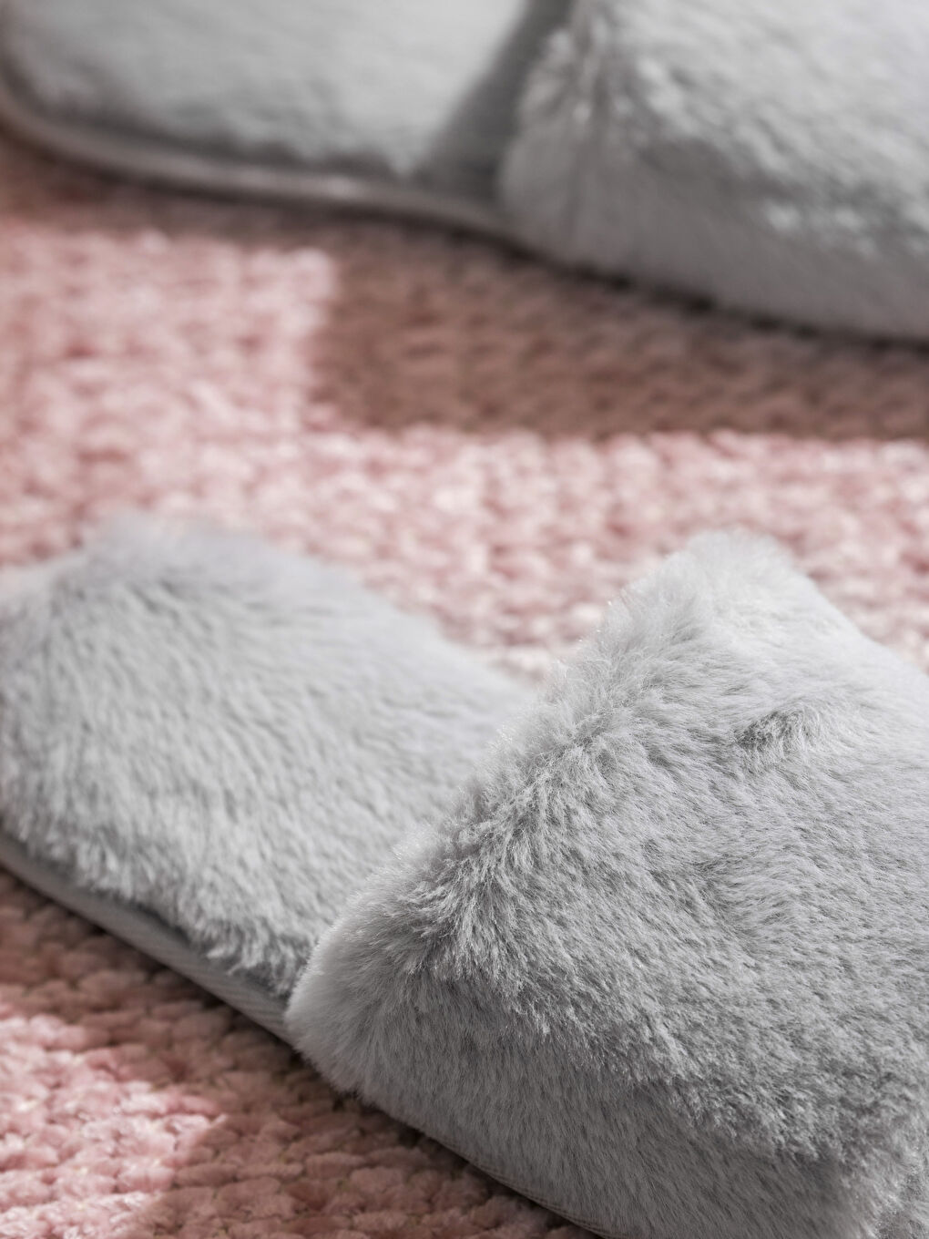 Plush Single-Band Women's Home Slippers -W4BU95Z8-DBQ