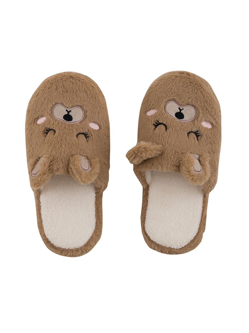 LCW STEPS 3D Appliqued Plush Women's Home Slippers -W4BY64Z8-G8L