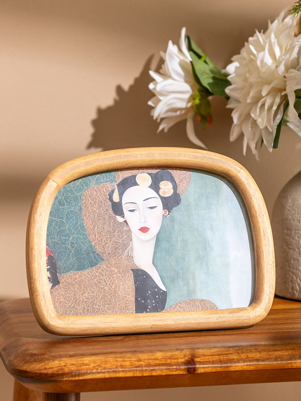 Kahverengi Ayaklı Dekoratif Fotoğraf Çerçevesi 14 cm