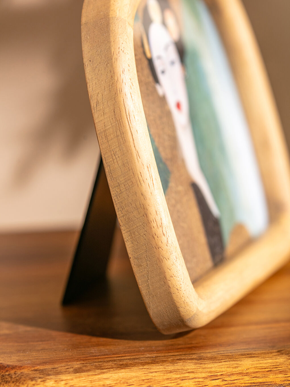 Kahverengi Ayaklı Dekoratif Fotoğraf Çerçevesi 14 cm-2