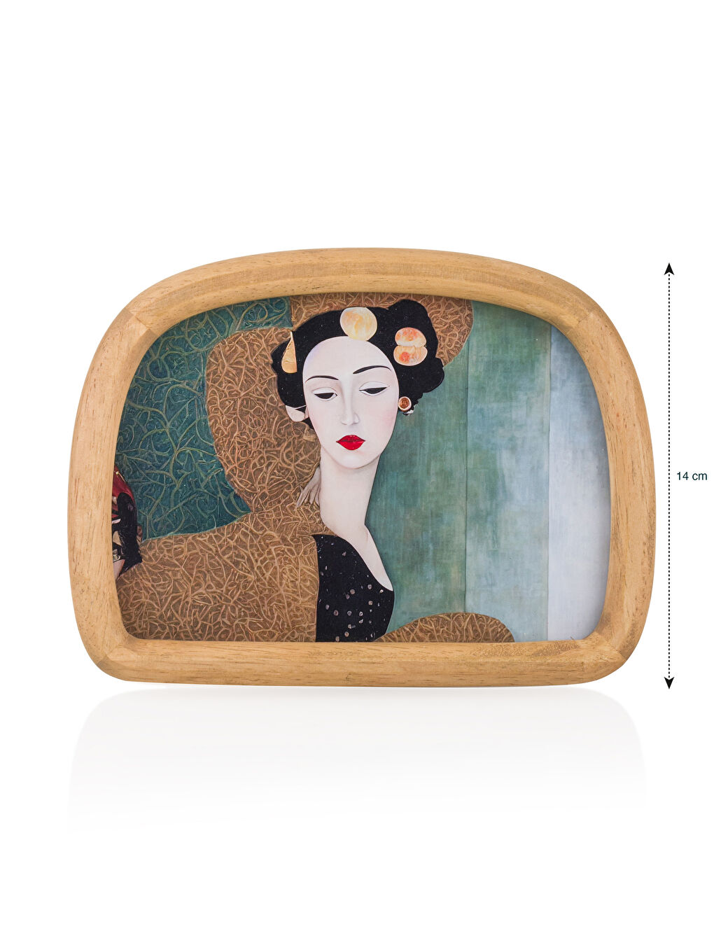 Kahverengi Ayaklı Dekoratif Fotoğraf Çerçevesi 14 cm-4