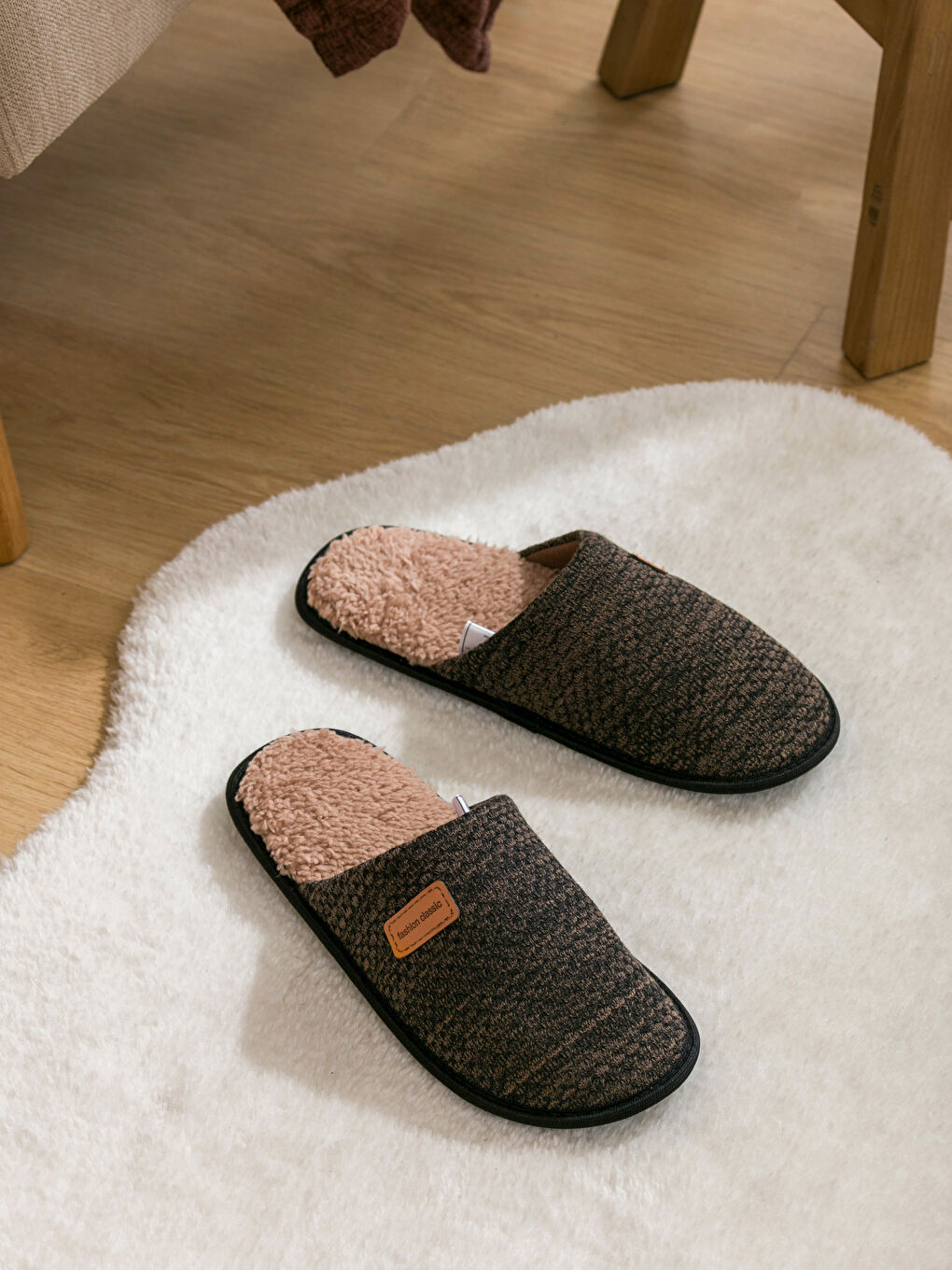 Papuci de casă cu model pentru Bărbați-1