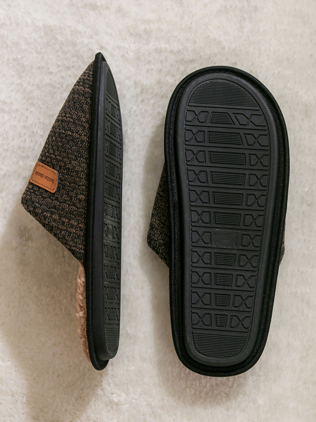 Papuci de casă cu model pentru Bărbați-3